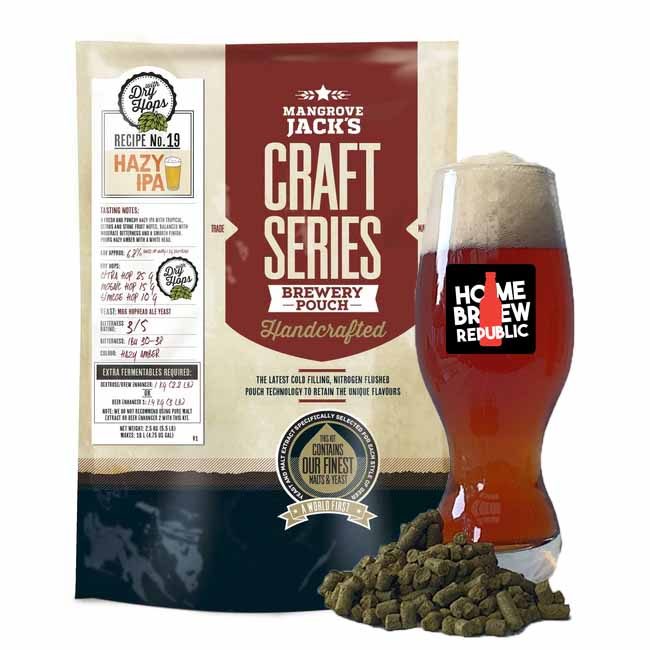 Mangrove Jacks Craft Series Hazy IPA | Mangrove Jacks Hazy IPA | Home Brew Republic - Home Brew Beer Kits Online