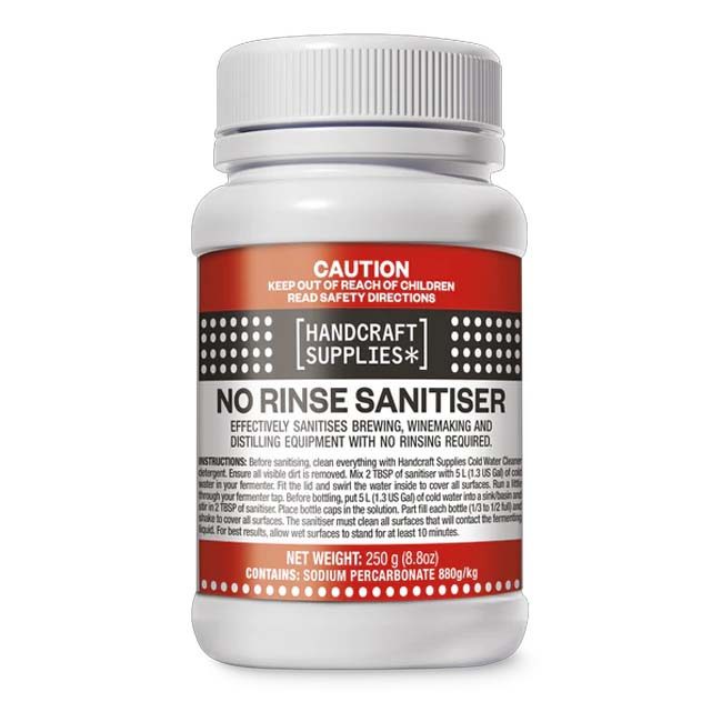 HS No Rinse Sanitiser | Wine, Cider or Beer Making Sanitiser | Brewing Sanitiser 250g | Shop Online Brewing Consumables HomeBrewRepublic.co.nz
