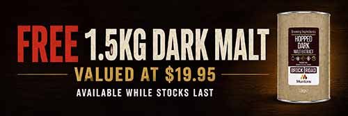Bourbon Barrel Stout Free Malt Offer - Shop beer kits online homebrewrepublic.co.nz