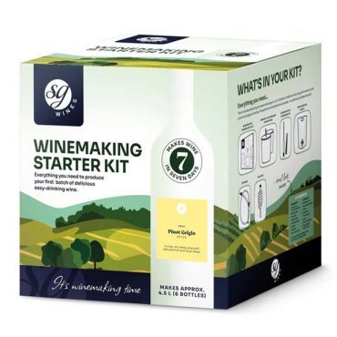 SG Wines Wine Making Starter Kit Pinot Grigio - Shop Wine Making Starter Kits Online HomeBrewRepublic.co.nz