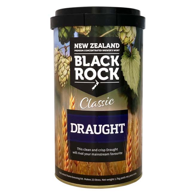 Black Rock Draught | Black Rock Classic Draught | Speights style beer kit | shop online homebrewrepublic.co.nz