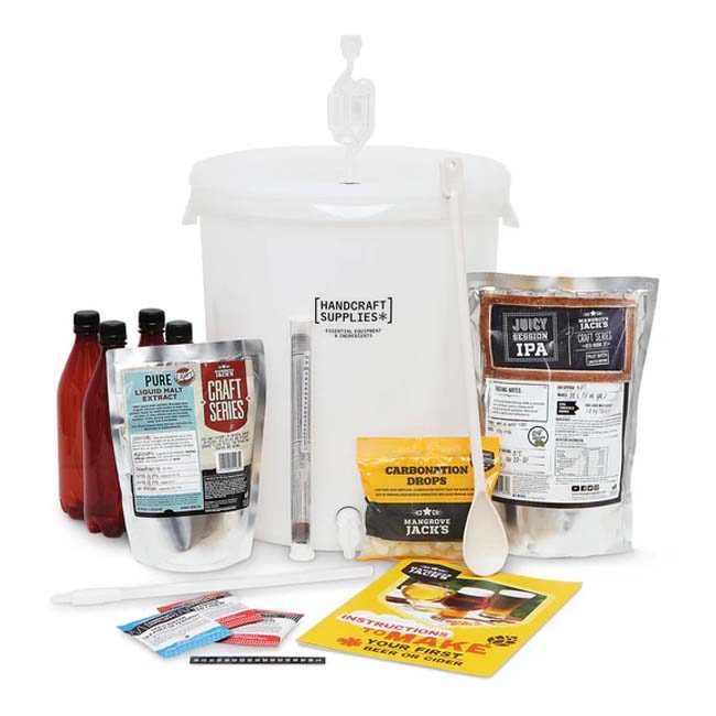 Mangrove Jacks Craft Starter Kit Beer Contents - Shop online homebrewrepublic.co.nz