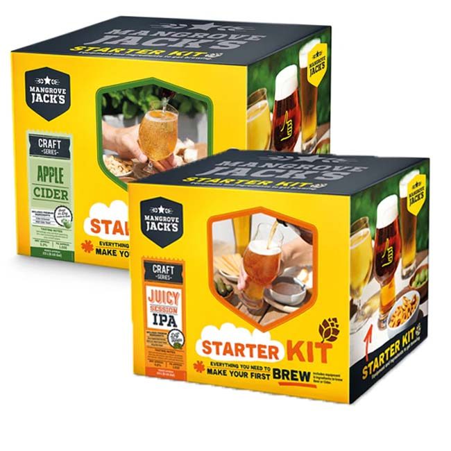 Mangrove Jacks Craft Series Starter Kit - Options for Beer & Wine - Shop online homebrewrepublic.co.nz